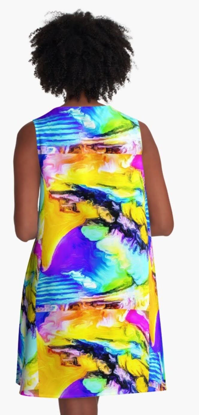 "Caribbean Calypso" A-Line Dress
