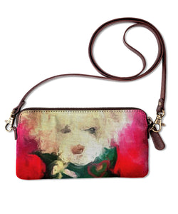 "My Christmas Teddy Bear" Crossbody Clutch