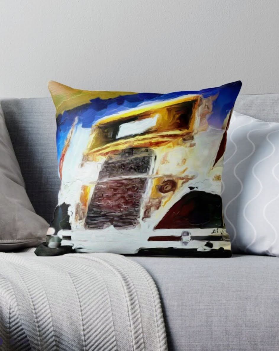 "GA Tech Ramblin' Wreck" Pillow