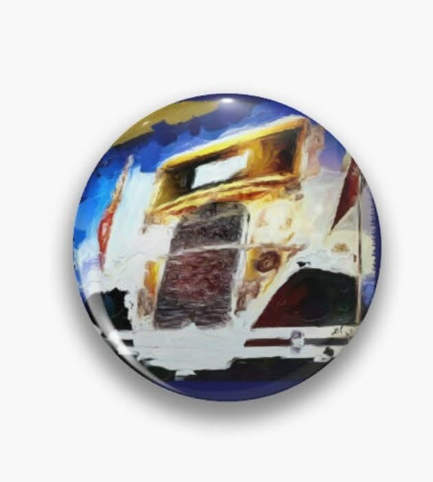 "GA Tech Ramblin' Wreck" Pin