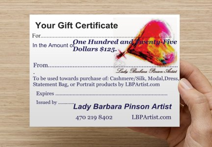 Gift Certificates in Gold Envelope