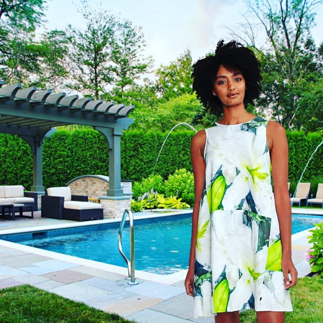 "Bella Lillies" A-Line Dress