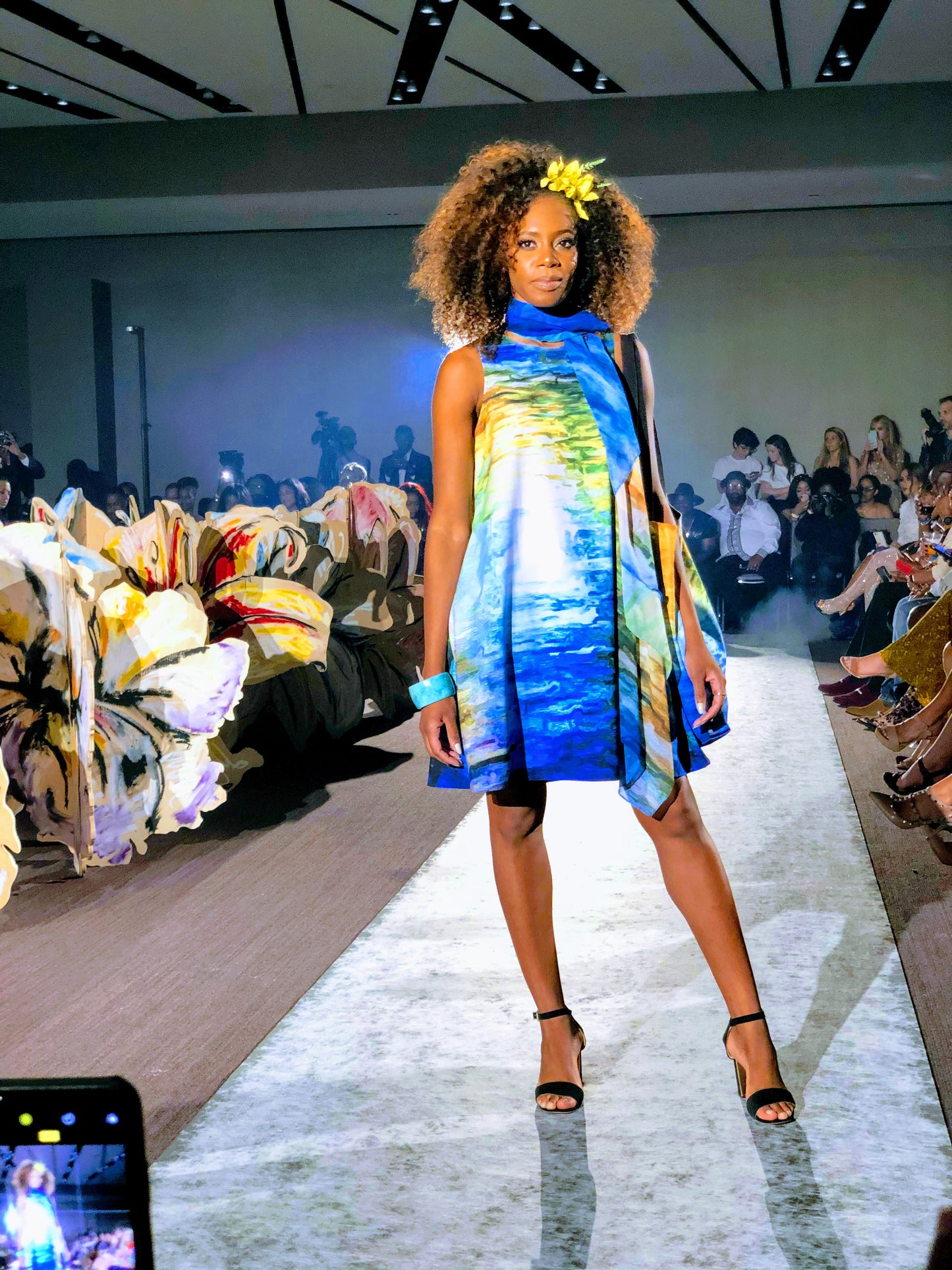 "Water Water 3" A-line Dress