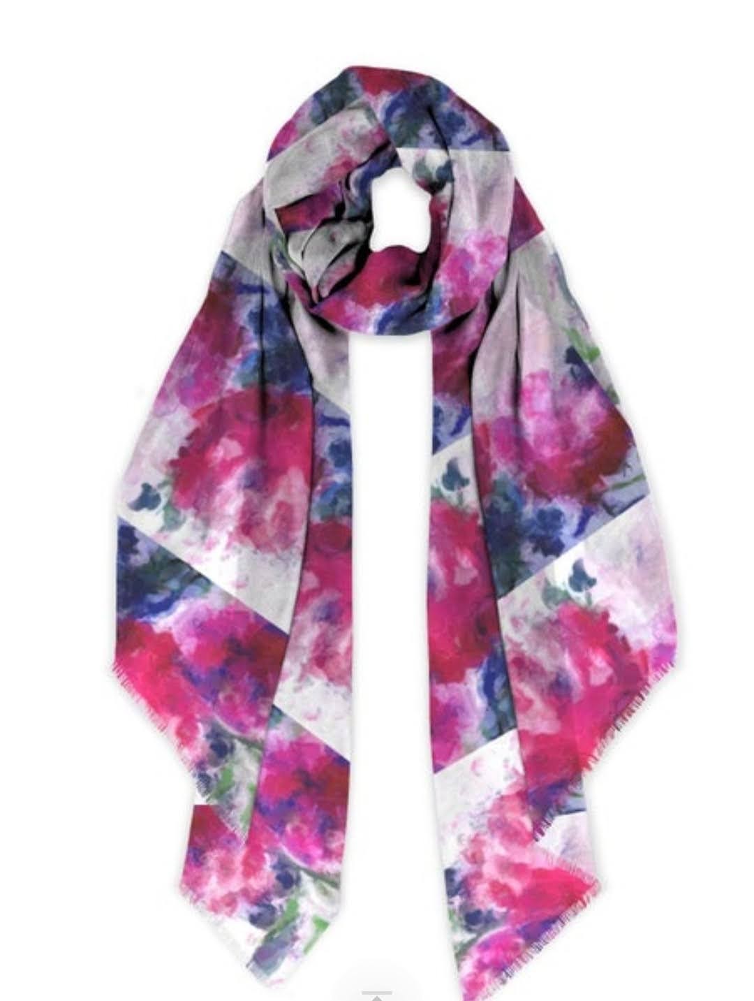 Lady Barbara Pinson Artist Luxury Cashmere Scarf