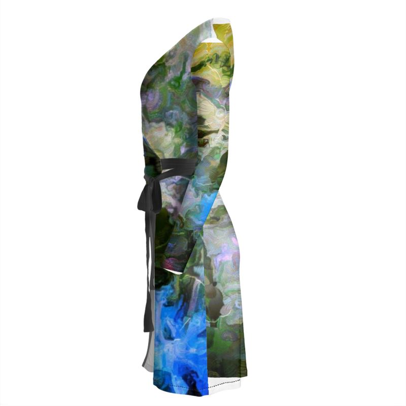 Lady Barbara Pinson Artist Luxury Wrap Dress