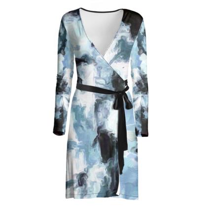 "Midnight Magic" Lady B Wrap Dress