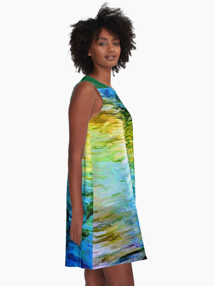 "Water Water 3" A-line Dress