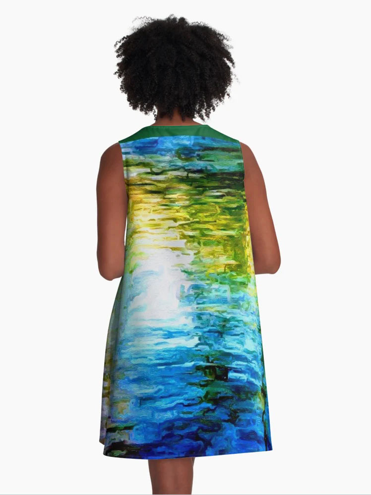 "Water Water 3" A-line Dress ws