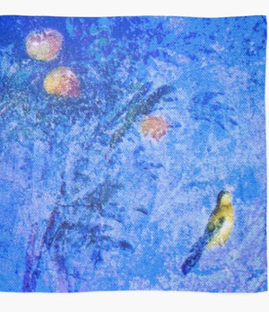 "Ode to a Songbird" Chiffon Scarf/Sarong
