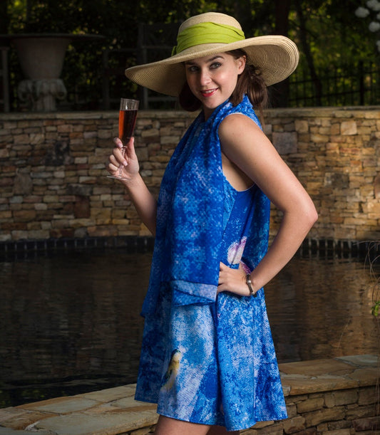 "Ode to a Songbird" Chiffon Scarf/Sarong