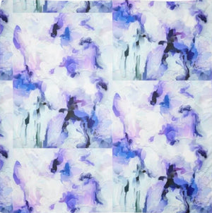 "Orchids Lavender" Chiffon Scarf/Sarong