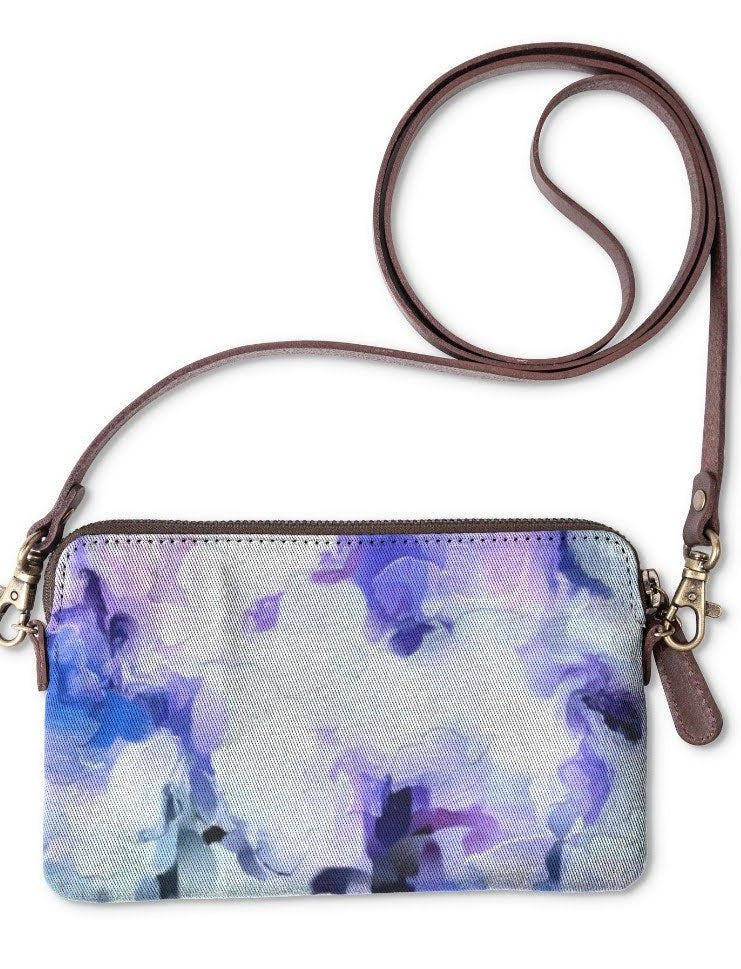 "Orchids Lavender" Crossbody Clutch
