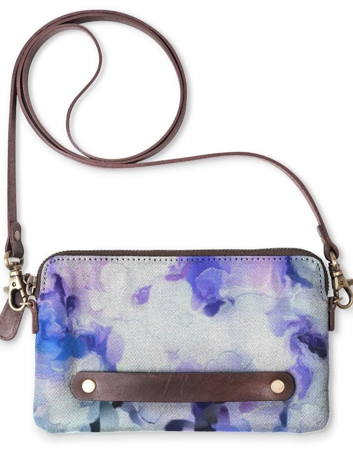 "Orchids Lavender" Crossbody Clutch