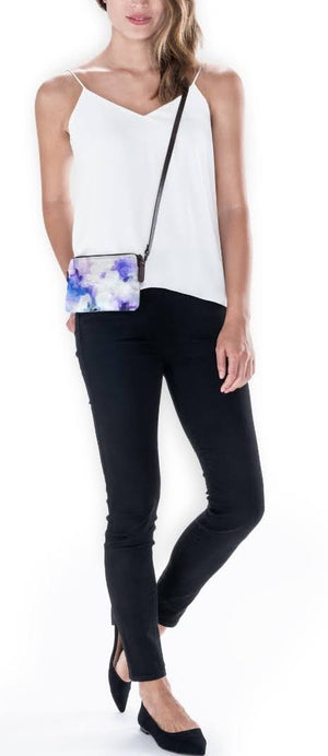 "Orchids Lavender" Crossbody Clutch
