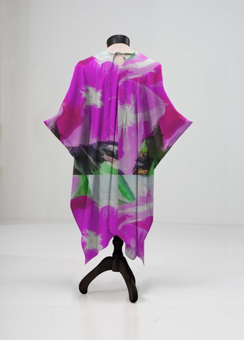 "Periwinkle Pops" Sheer Wrap