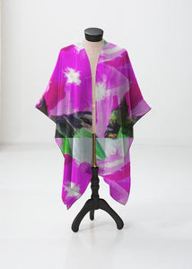 "Periwinkle Pops" Sheer Wrap