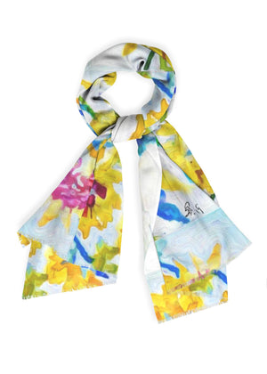 "Phoebe's Play" Cashmere Silk Scarf