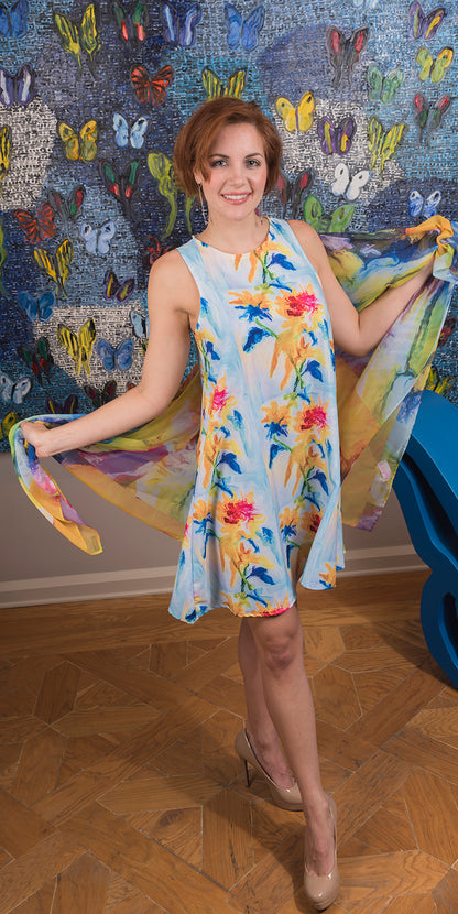 "Phoebe's Play" Chiffon Sarong/Scarf