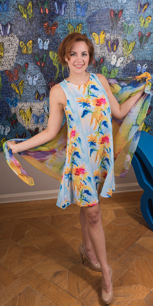 "Phoebe's Play" Chiffon Sarong/Scarf
