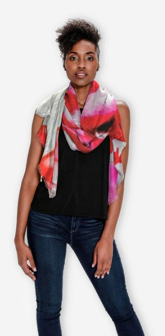 "Peonies From Heaven" Beechwood Scarf