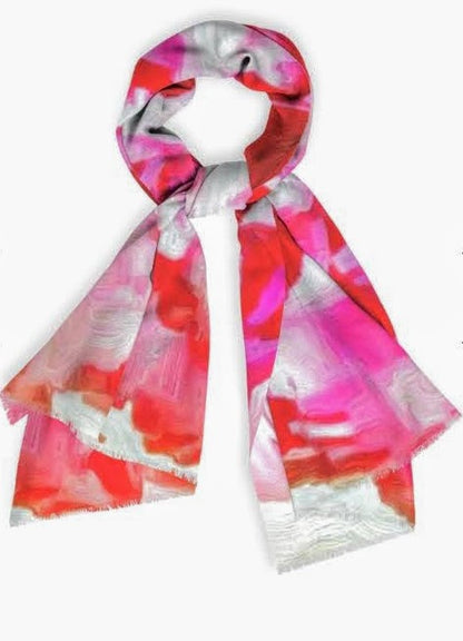"Peonies From Heaven" Beechwood Scarf