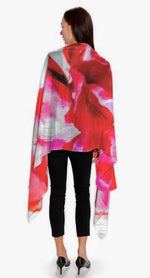 "Peonies from Heaven" Cashmere Silk Scarf