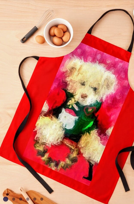 "My Christmas Teddy Bear" Luxury Apron