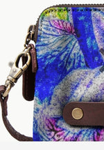 "Blue Iris" Crossbody Clutch