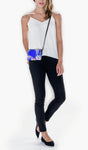 "Blue Iris" Crossbody Clutch