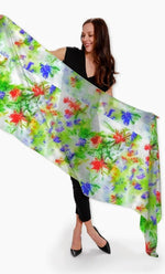 "Early Spring" Cashmere Silk Scarf