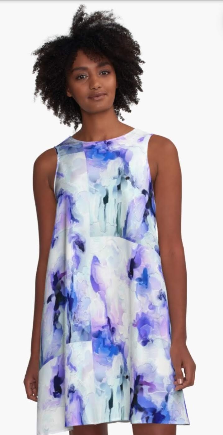 "Orchids Lavender" A-Line Dress