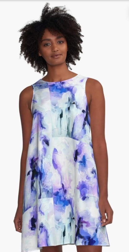 "Orchids Lavender" A-Line Dress