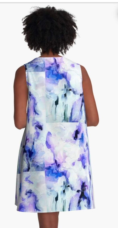 "Orchids Lavender" A-Line Dress