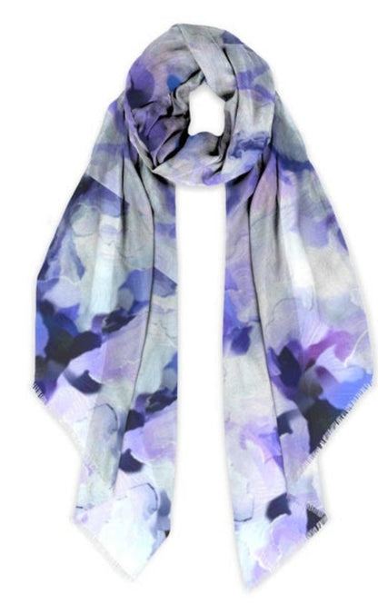 "Orchids Lavender" Beechwood Scarf