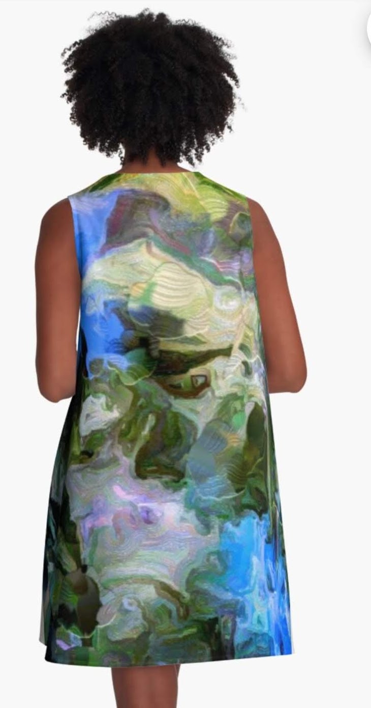 Lady Barbara Pinson Artist Ella A-Line Dress Back