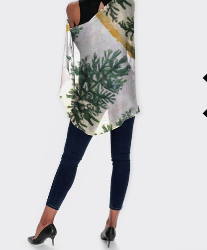 "Evergreen" Cashmere Silk Scarf