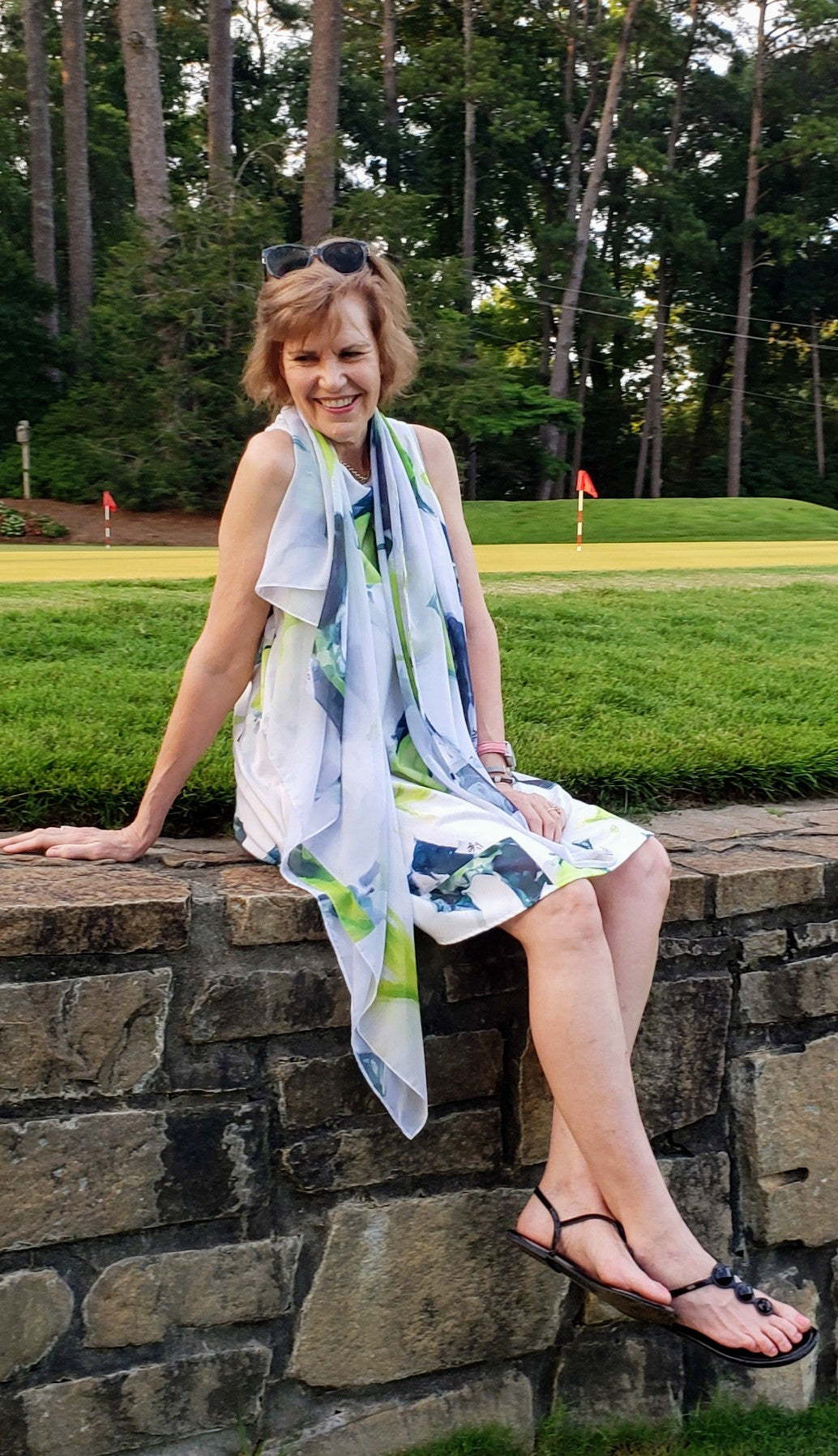 "Bella Lillies" A-Line Dress