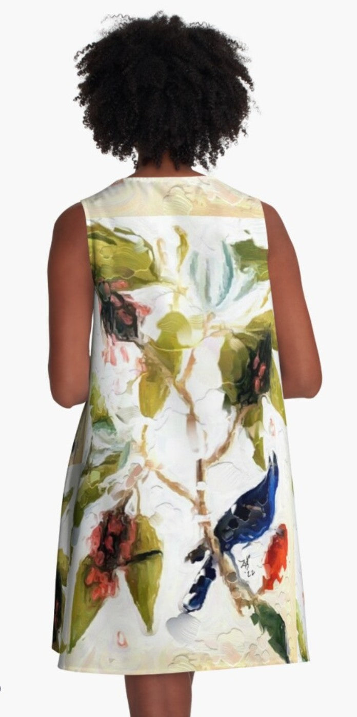 "Songs of Flight" A-Line Dress