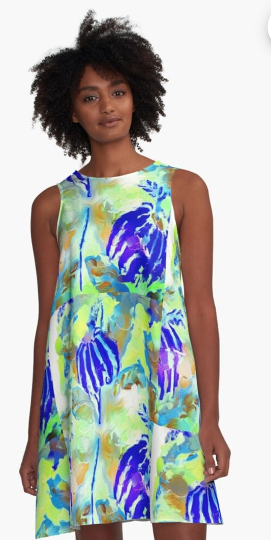 Lady Barbara Pinson Artist French Flair A-Line Dress