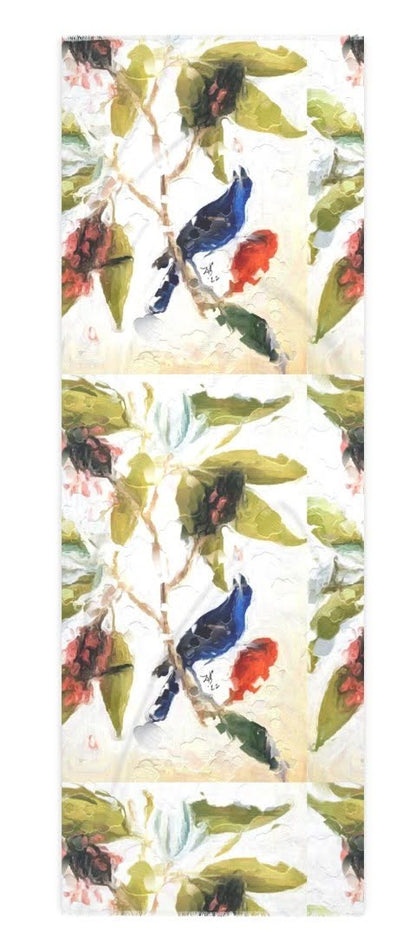 "Songs of Flight" Cashmere Silk Scarf