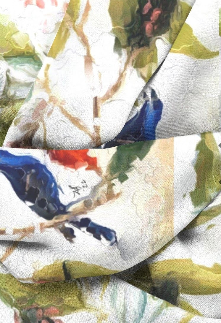 "Songs Of Flight" Beechwood Scarf ws