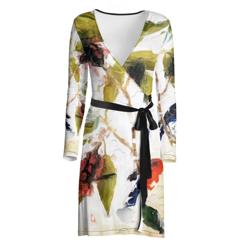 "Songs of Flight" Lady B Wrap Dress