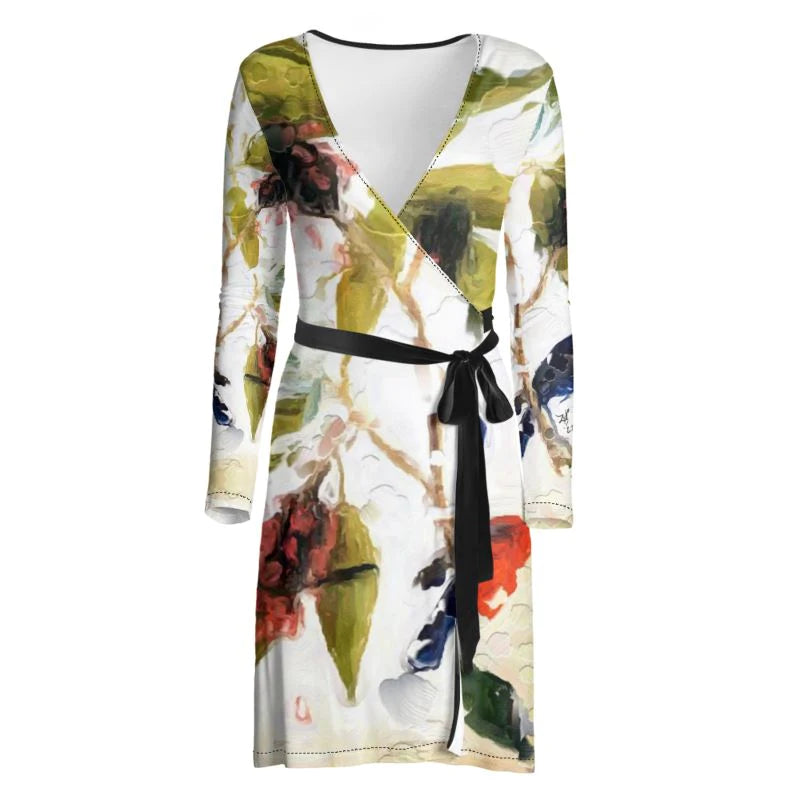 "Songs of Flight" Lady B Wrap Dress ws