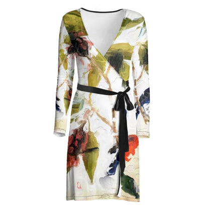 "Songs of Flight" Lady B Wrap Dress ws