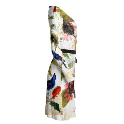 "Songs of Flight" Lady B Wrap Dress ws