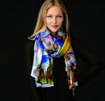 "Winter Wild" Cashmere Silk Scarf