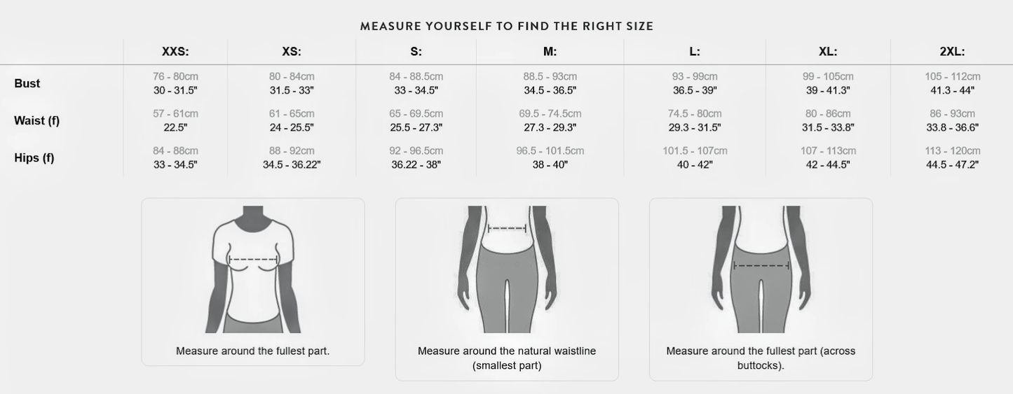 sizes Chart